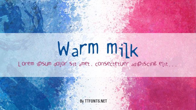 Warm milk example